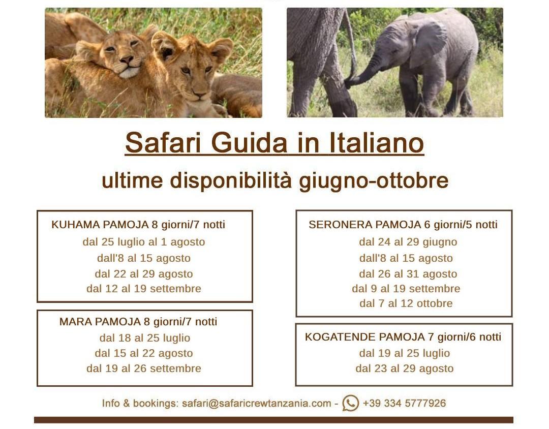 safari in Tanzania con guida in italiano